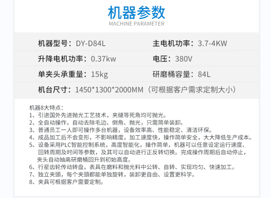 產品參數